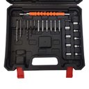 Ver imagem 5 de Parafusadeira Furadeira 2 Baterias Bivolt com Maleta Ferramentas Kit Broca Portatil Chaves Reforma a