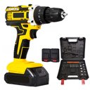 Ver imagem 3 de Parafusadeira Furadeira 2 Baterias Bivolt com Maleta Ferramentas Kit Broca Portatil Chaves Reforma a