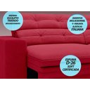 Ver imagem 3 de Sofá Pegasus 2,00M Assento Retrátil e Reclinável Velosuede Vermelho - Netsofás