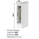 Ver imagem 3 de Balcao Porta Toalha Tampo 20cm C362 Americana Branco Calcare Henn