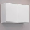 Ver imagem 2 de Armário Aéreo para Cozinha 2 Portas 80cm Liz M05 Branco - Inoviza