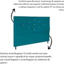 Ver imagem 6 de Cabeceira Solteiro 90cm Camboriú Suede Azul Tiffany e Frame
