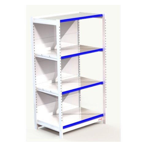 Rack Inicial Parede Polar 1,96m Branco 60.60 Rk-196 60/60 B3