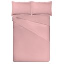 Ver imagem 3 de Jogo de Cama 100% Algodão Queen Size Liso 180 Fios Nova América:rosê