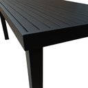 Ver imagem 3 de Mesa Tampo Ripado Retangular 1.40x0.80m Alumínio Preta