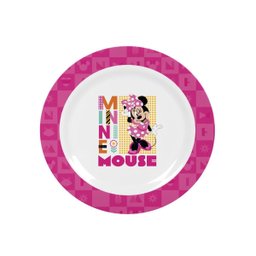 Kit Refeição Infantil Minnie Disney 6 Peças Prato, Tigela, Copo 3d e Talheres - Tuut - 5