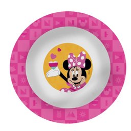 Kit Refeição Infantil Minnie Disney 6 Peças Prato, Tigela, Copo 3d e Talheres - Tuut - 4
