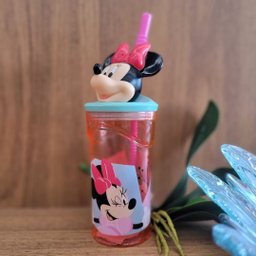 Kit Refeição Infantil Minnie Disney 6 Peças Prato, Tigela, Copo 3d e Talheres - Tuut - 10