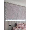 Ver imagem 4 de 100 Placas Pvc 3d Revestimento Autocolante Parede Decorativo Pixel 25cm