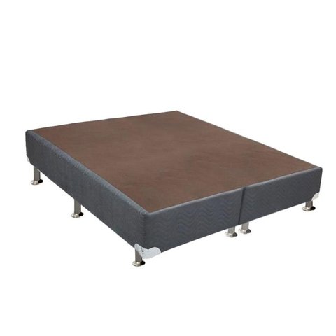 Cama Box Base Universal King Suede Gray (186x198x20) - Ortobom