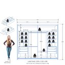 Ver imagem 5 de Guarda Roupa de Casal Atraente 2 Portas de Correr Cinamomo Areia Zanzini