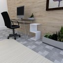 Ver imagem 2 de Mesa Lateral Branco Aparador de Sofa Escritorio Mesa Lateral Cama Mesa de Canto