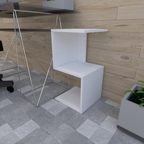 Mesa Lateral Branco Aparador de Sofa Escritorio Mesa Lateral Cama Mesa de Canto