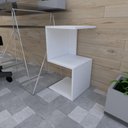 Ver imagem 1 de Mesa Lateral Branco Aparador de Sofa Escritorio Mesa Lateral Cama Mesa de Canto