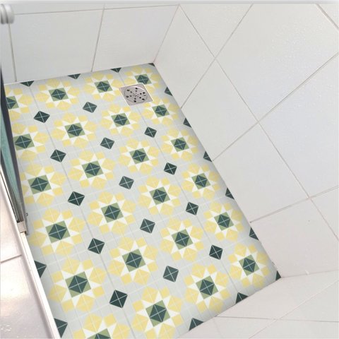 Adesivo Piso Box Girassol Antiderrapante Lavável Pastilha Colacomigo 1,20 X 0,80 Metros