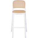 Ver imagem 2 de Banqueta Amis Palha Sextavada com Estrutura Polipropileno Branco 104 Cm - 74410