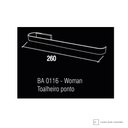 Ver imagem 2 de Toalheiro Zen Woman Toalheiro Woman Rose 260mm