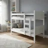 Beliche 100% Mdf Fortaleza - Duas Camas Solteiro Compacta e Moderna Branco - 7