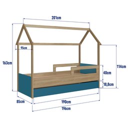 Cama Infantil Montessoriana com Cama Auxiliar - 7