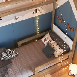 Cama Infantil Montessoriana com Cama Auxiliar - 3