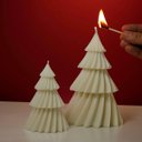 Ver imagem 2 de Vela Decorativa Árvore de Natal Pinheiro Luxo