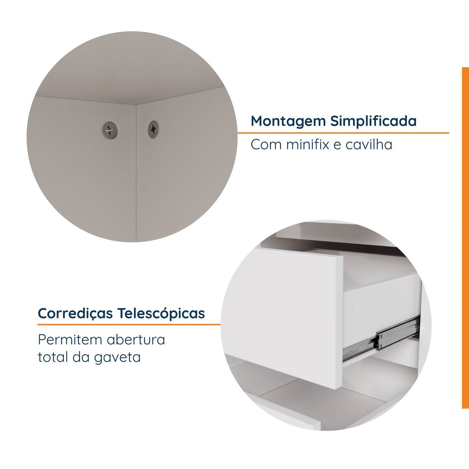 Gaveteiro Modular com Rodizio Ficus CabeCasa MadeiraMadeira - 6