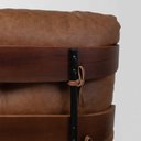 Ver imagem 5 de Poltrona e Puff Costela Slim Alta - Trellis Cognac Abra Casa