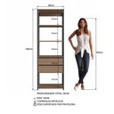Ver imagem 3 de Estante Livreiro 183x60cm 02 Gavetas Preto Montana Proddy Preto Montana