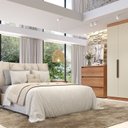 Ver mais imagens de Cômoda para Quarto 3 Gavetas 90x92cm Condessa Yescasa Marrom/Freijó
