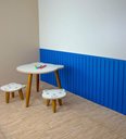 Ver imagem 2 de Painel Ripado Versátil Infantil: 01 Unid. 57x270cm Larg. - Talatto Painéis - Polietileno - Azul