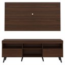 Ver imagem 3 de Rack Com Painel Tv 65" Retrô Flórida Multimóveis V3133 Duna/Preto Duna/Preto