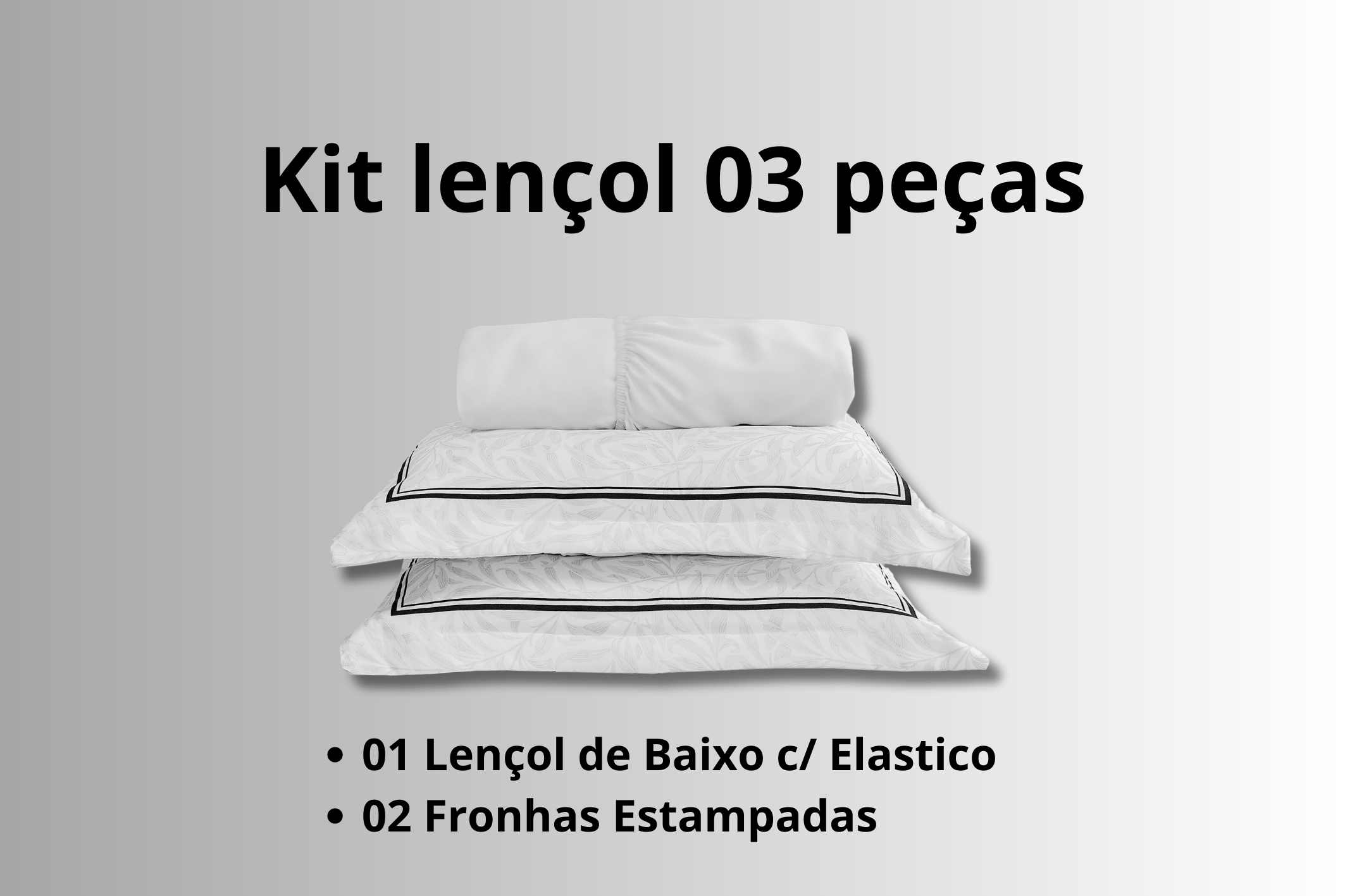 jogo de cama king 3 peças micropercal 400 fios 203cm x 198cm duralibidade macio - 3