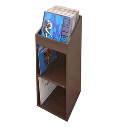 Estante Grande para Discos de Vinil Lps Premium Amadeirado - 3