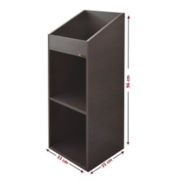 Estante Grande para Discos de Vinil Lps Premium Amadeirado - 6