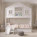 Ver imagem 1 de Treliche Casinha Dos Sonhos com Varanda Madeira Maciça Branco Housin