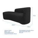 Ver imagem 3 de Kit Divã Recamier Orgânico França 250cm Lado Esquerdo e 2 Poltronas Amore Bouclé