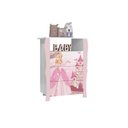 Ver mais imagens de Conjunto Quarto Infantil Guarda Roupa 2 Portas Cômoda e Mesa de Cabeceira Lara e Cama Casa Princesa