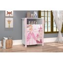 Ver imagem 7 de Conjunto Quarto Infantil Guarda Roupa 2 Portas Cômoda e Mesa de Cabeceira Lara e Cama Casa Princesa