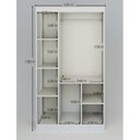 Ver imagem 6 de Conjunto Quarto Infantil Guarda Roupa 2 Portas Cômoda e Mesa de Cabeceira Lara e Cama Casa Princesa