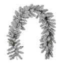 Ver imagem 1 de Festão Natal Nevada Aramado 120 Tips 1.8m Verde Flor Arte