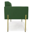 Ver imagem 3 de Poltrona Pé de Ferro Dourado para Sala Elisa Suede D03 - D’Rossi