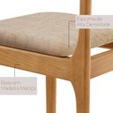 Ver imagem 5 de Mesa de Jantar Kit 4 Cadeiras Madeira Maciça/MDF Vitória - Bellini Milano/Imbuia Natural/Cinam. Imbu
