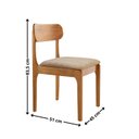 Ver imagem 4 de Mesa de Jantar Kit 4 Cadeiras Madeira Maciça/MDF Vitória - Bellini Milano/Imbuia Natural/Cinam. Imbu