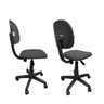 Cadeira De Escritório Secretaria Giratória Com Regulagem de Altura JSerrano Preto Com Cinza - 2