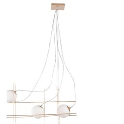 Pendente Dix 120x15xcm 4X25W G9 RE019G Bella Iluminação - 4