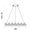 Ver imagem 5 de Lustre Pendente Roca Led Bella Iluminação