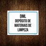 Placa Sinalização Dml Depósito 18x23 - Alto Impacto - 1