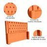 Cabeceira Para Cama Box Emma Luxo Veludo Cores - DS Estofados - Casal - Terracota - 3