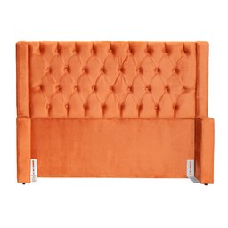 Cabeceira Para Cama Box Emma Luxo Veludo Cores - DS Estofados - Casal - Terracota - 2