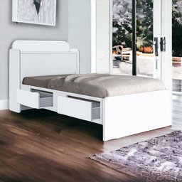 Cama Tamires Baú Branco - 1